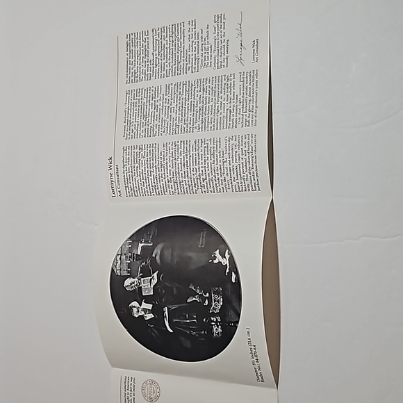 Edwin M Knowles China Co. Evening Ease Norman Rockwell Porcelain Plate - Picture 8 of 9